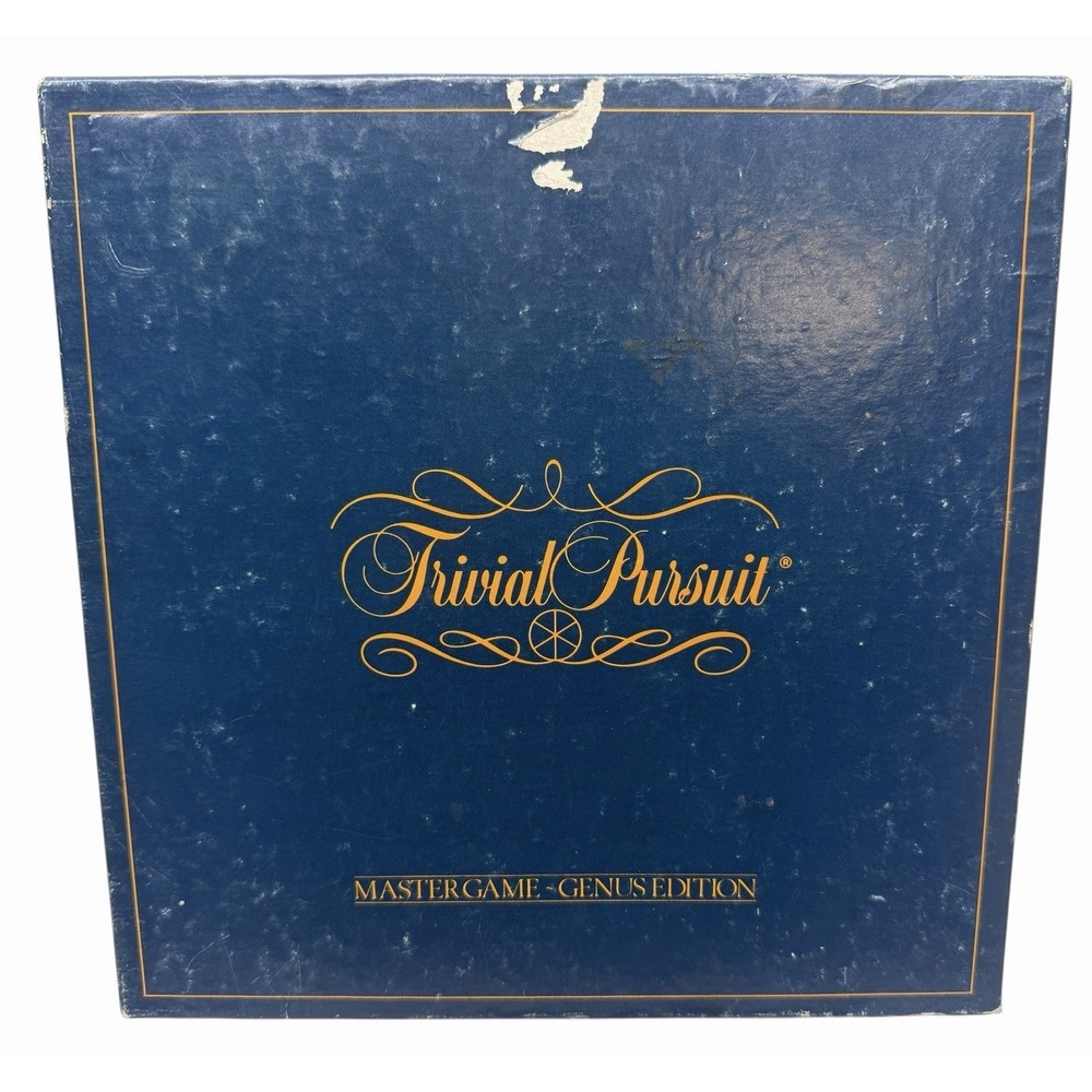 Vintage Trivial Pursuit Master‎ Game Genus Edition No.7 Complete Blue Box